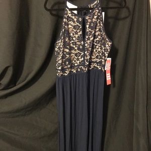 Navy lace dress